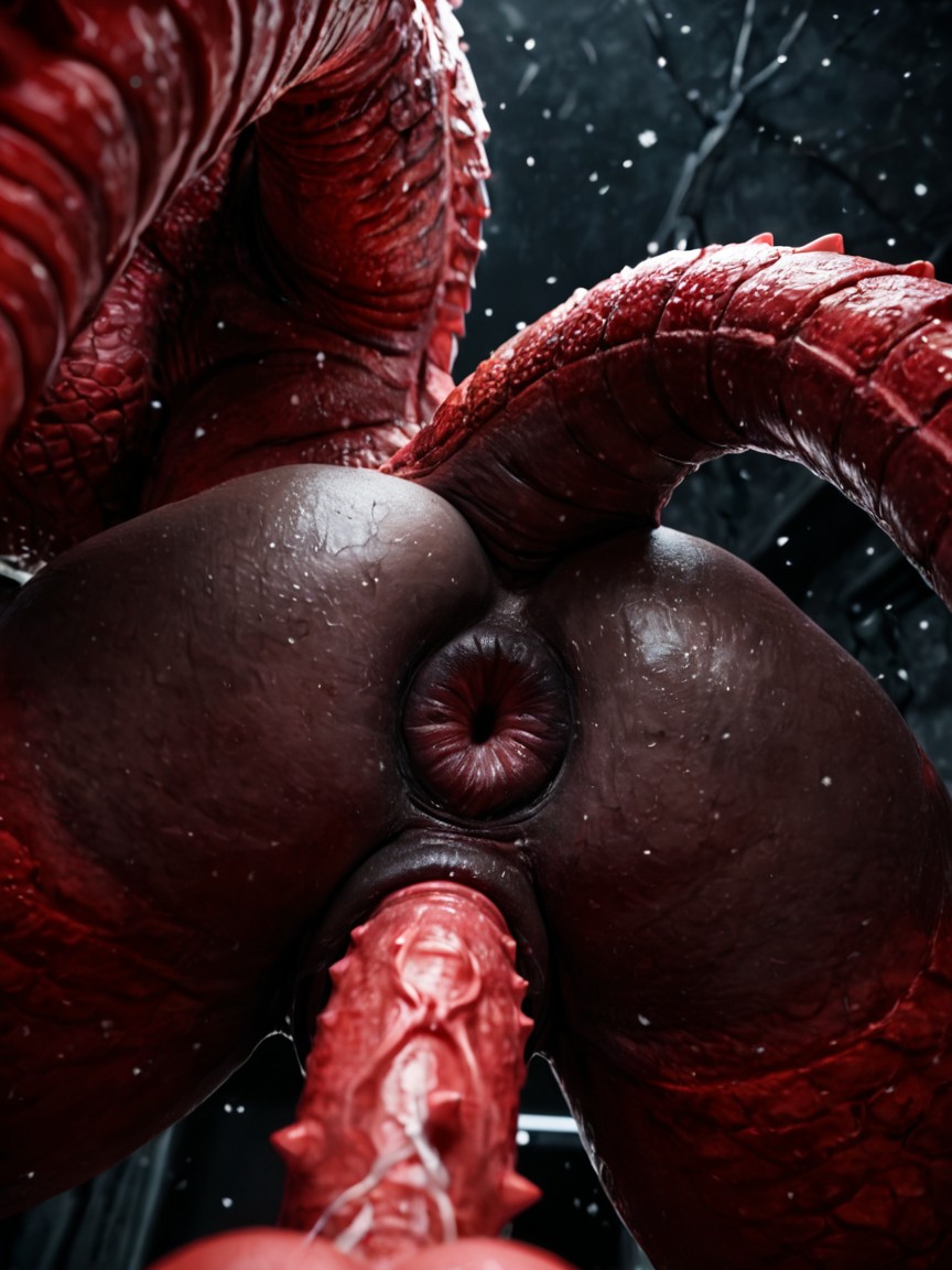 Bright Pastel Flesh Colored Anus Skin, Bright White Pink Anus Color, Scales AI Porn