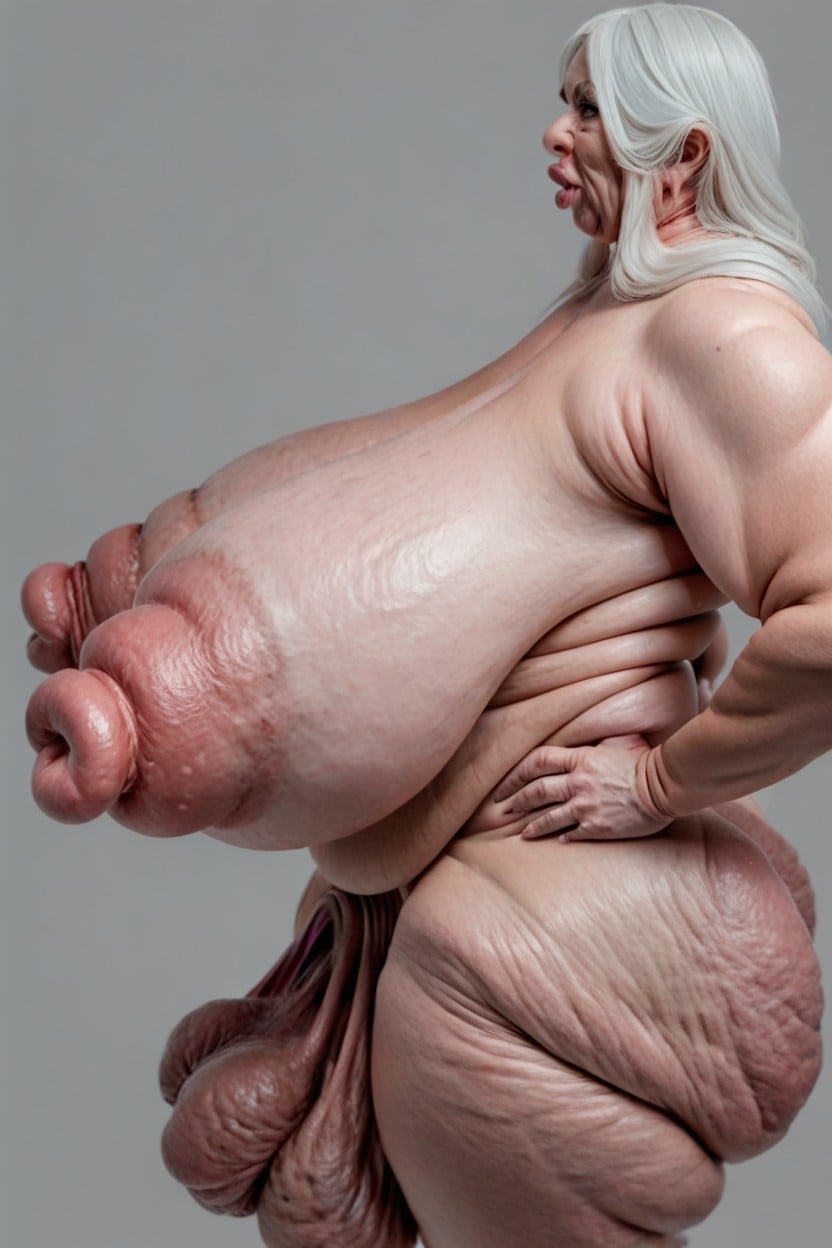 Erect Cock, Long Erect Nipples, Saggy Balls Porno IA transsexuelle