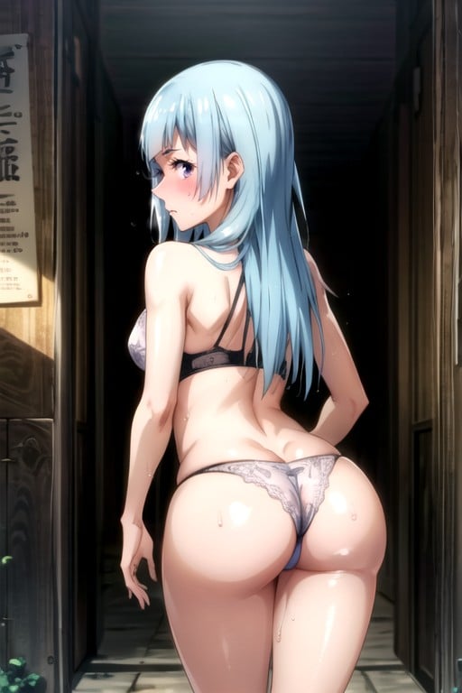 Thong, Rear View, Sweaty Hentai AI Porn