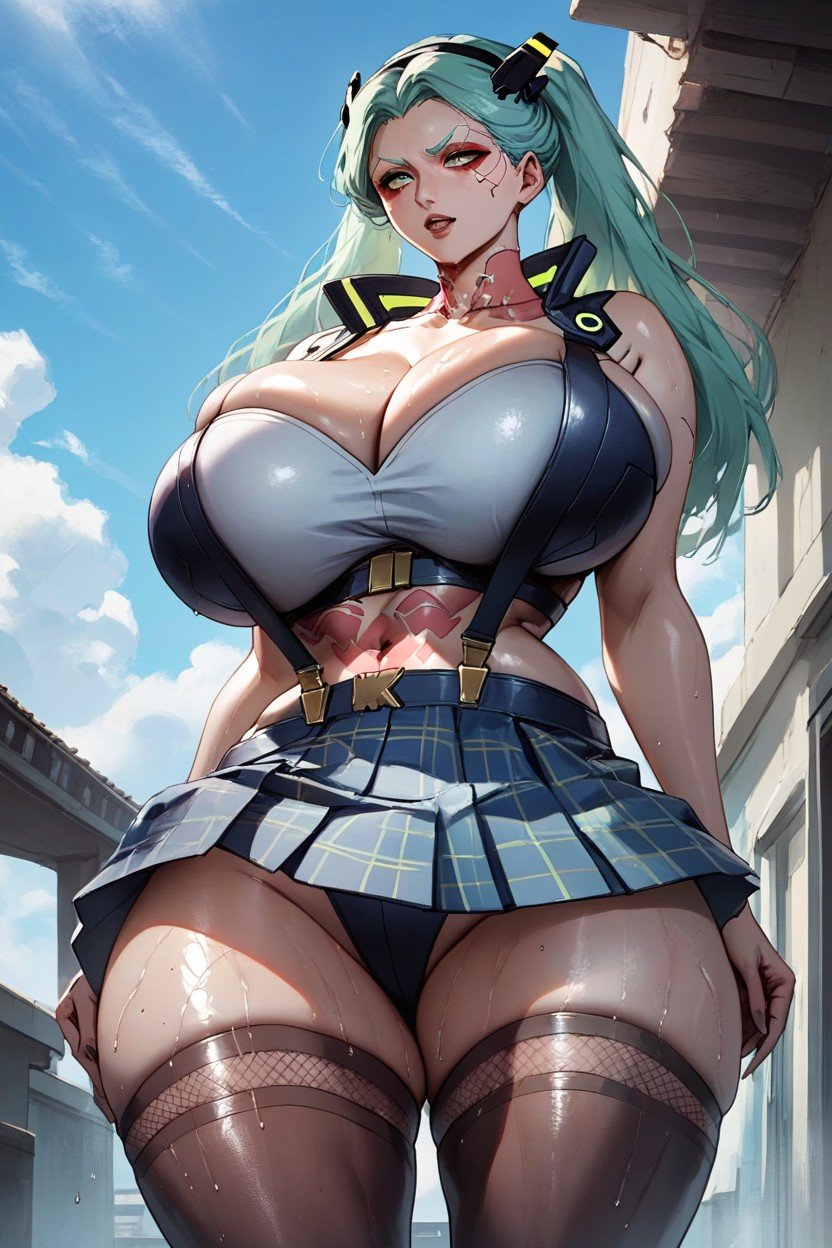 Rebecca From Cyberpunk Edgerunners, Curvy Body, Top CortoHentai IA