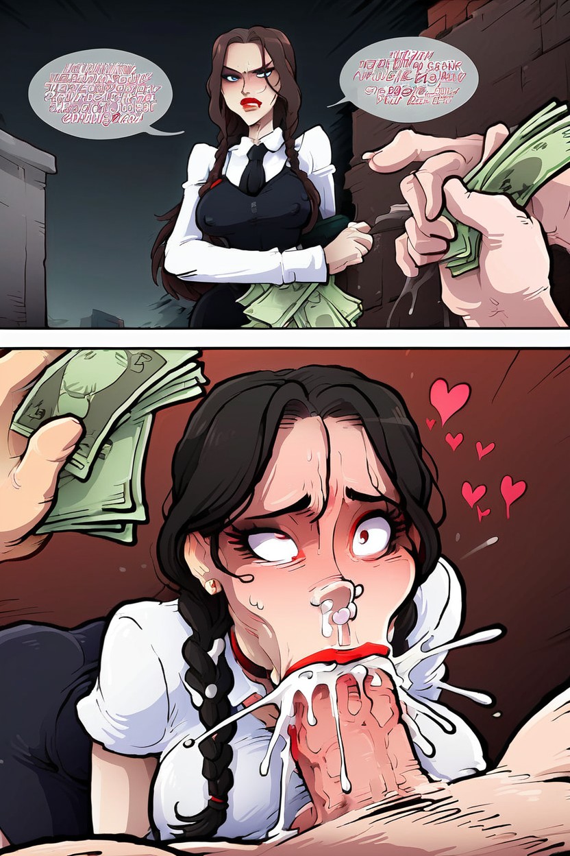 Crazy Face, Cum Explosion From Mouth, Sex For Money Hentai AI Porn
