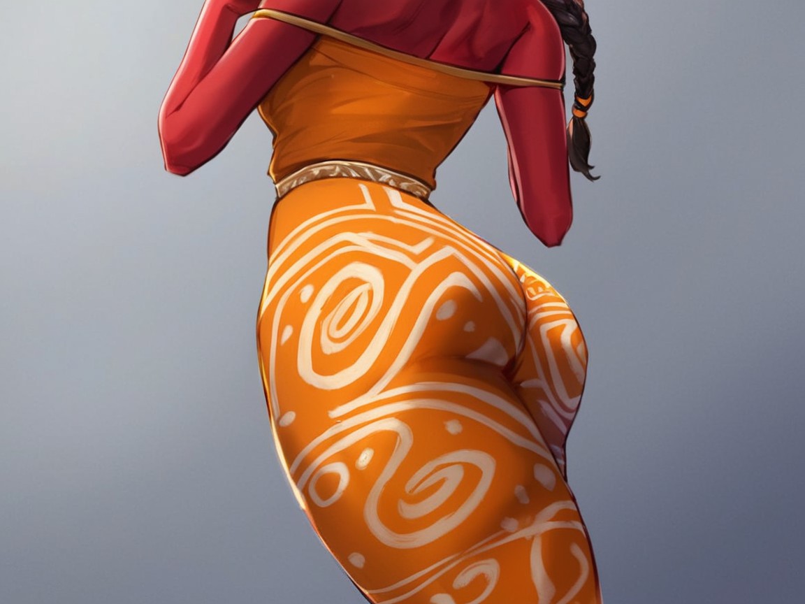 Tight Round Ass, Round Ass, Trançado Porno IA latina
