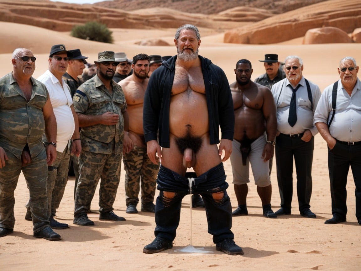 Long Beard, Wearing Joggings, Hairy Pubes AI Gay Porn
