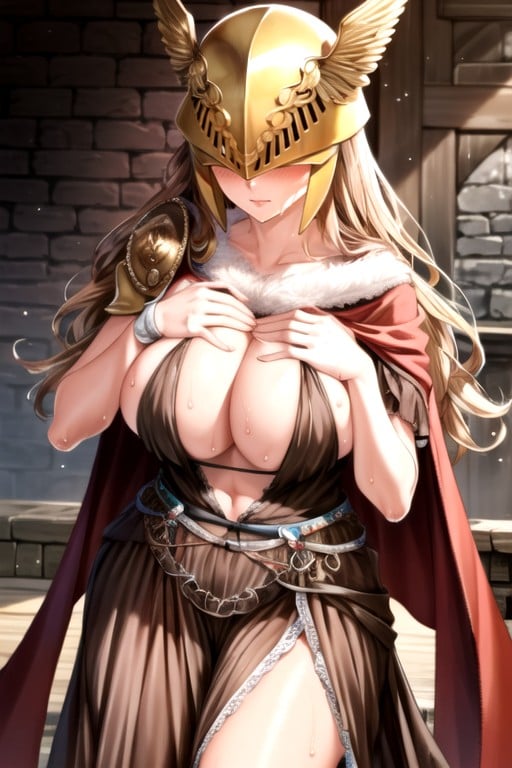 Malenia (elden Ring), En Sueur, Serrer Les SeinsPorno IA Hentai