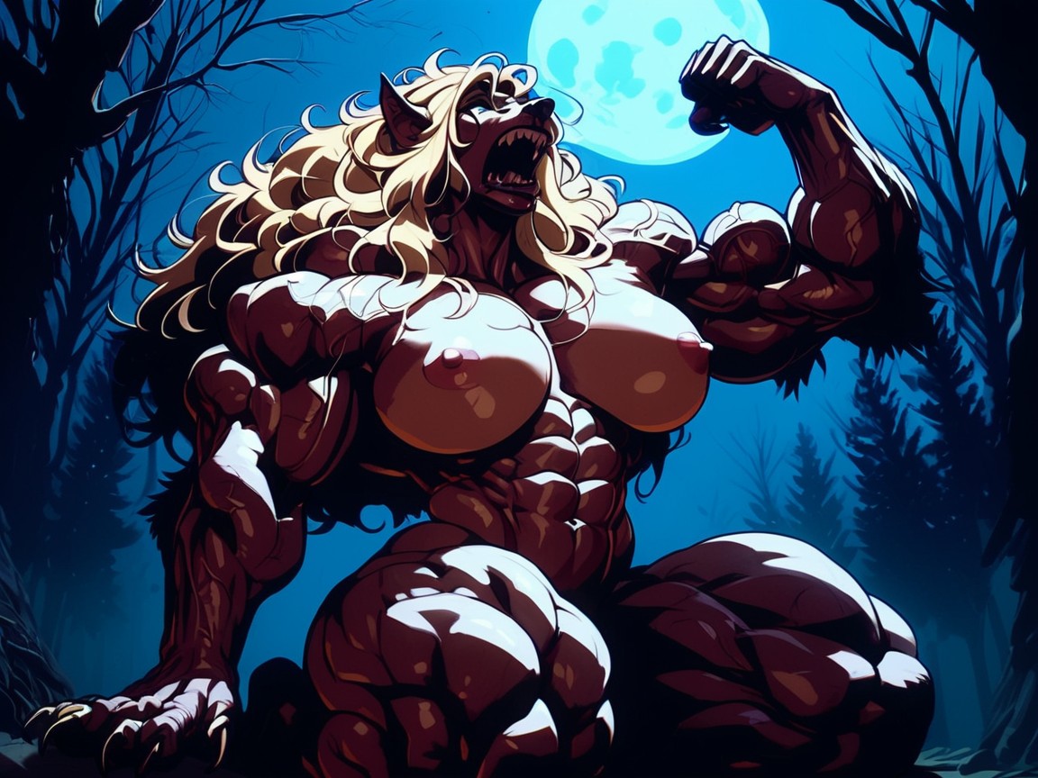 Face, Thick Thighs, Neck Muscles AI Porn