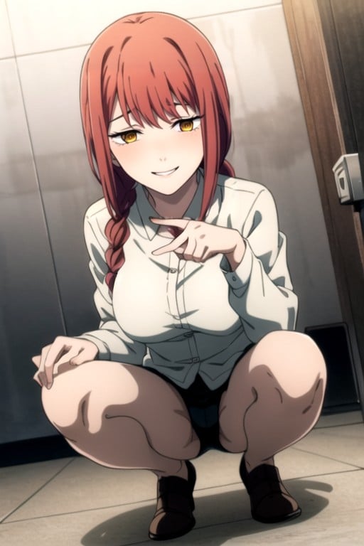 18+, Ganzkörper, Makima (chainsaw Man)Transfrau KI-Porno