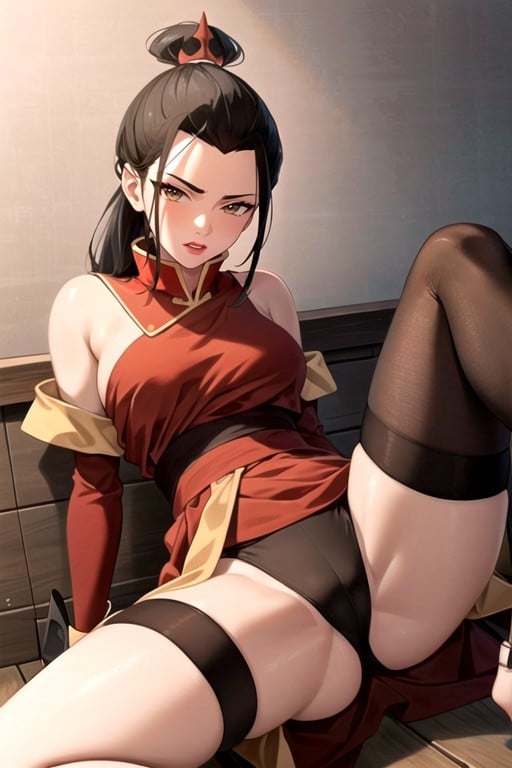 Nylon Stockings, Soft Pastel, Azula (avatar) Hentai AI Porn