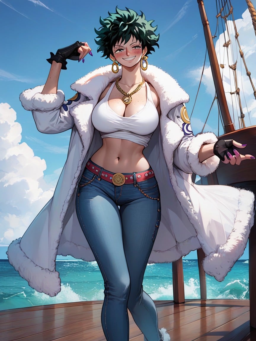 Ship, Female Izuku Midoriya, 마른 체형헨타이 AI 포르노