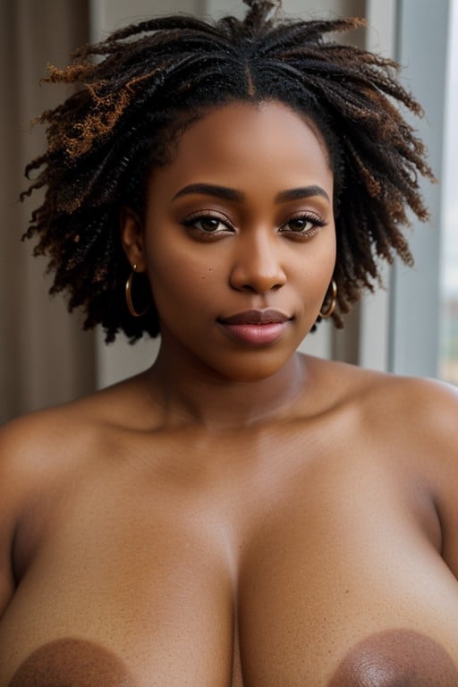 Bbw, Afro (peau Claire), Gros SeinsPorno IA Hentai