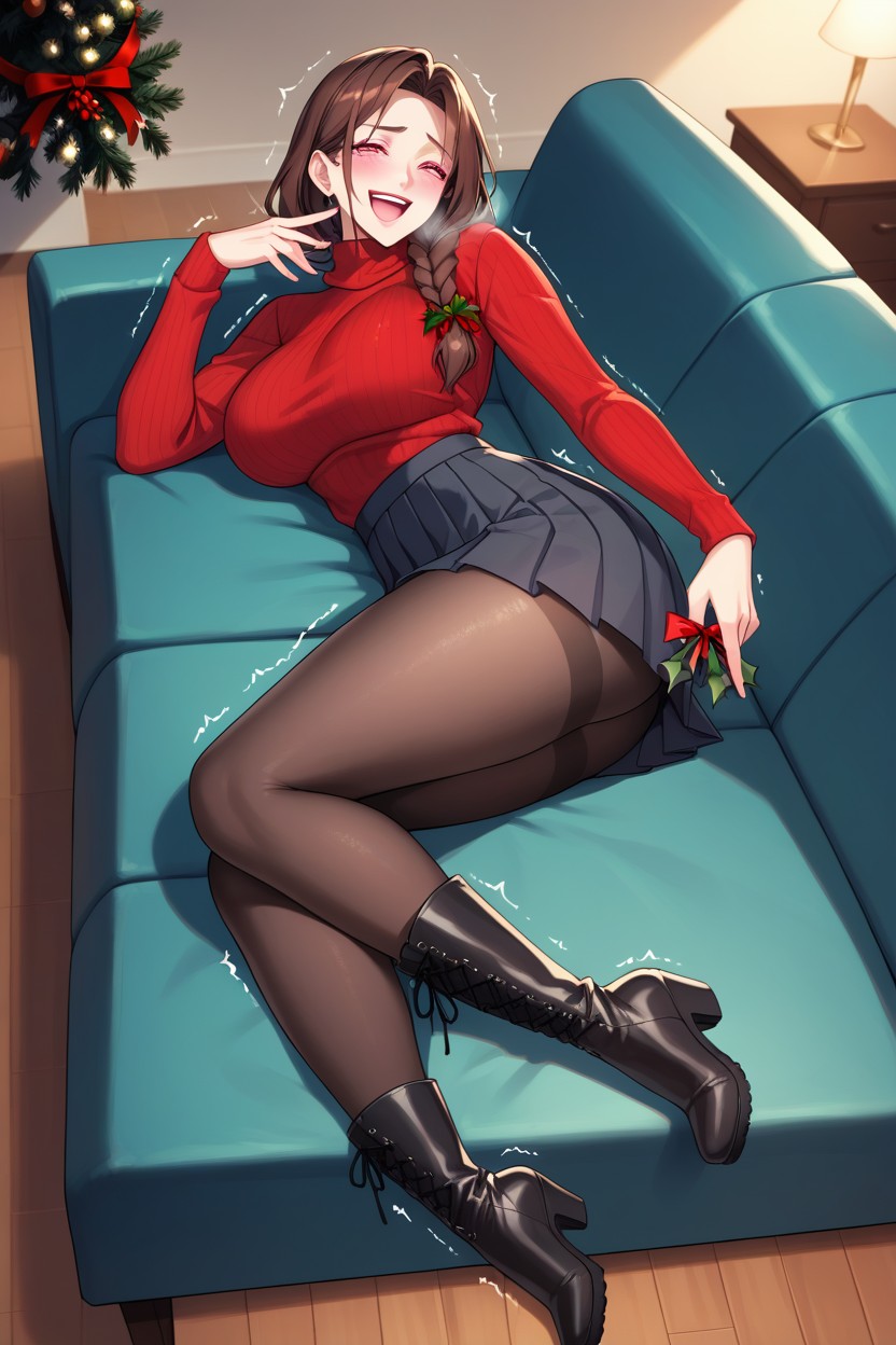 Holly, Blushing, Laughing Hentai AI Porn