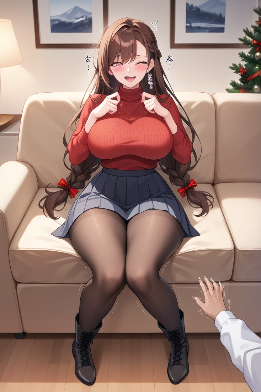 Wide Hips, Fair Skin, Holly Hentai AI Porn