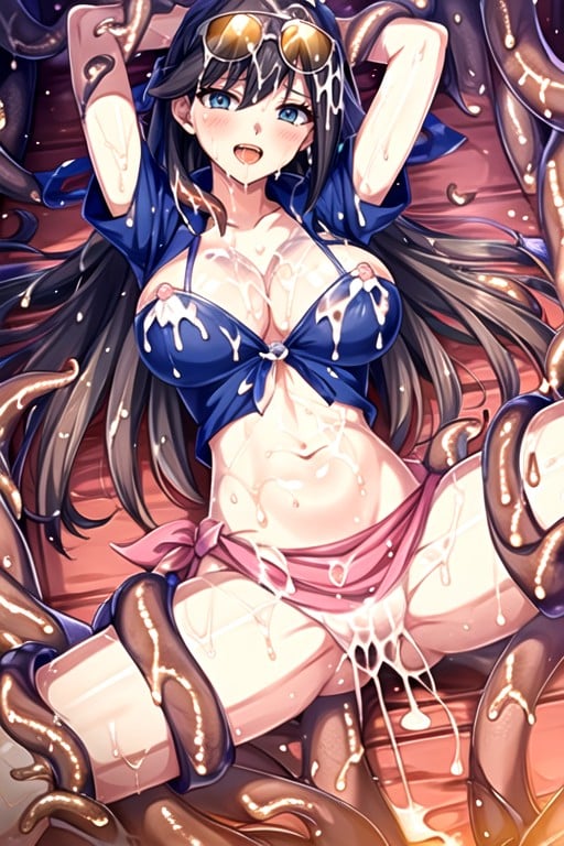 Nico Robin (one Piece), Tentacles, Arms Up Shemale AI Porn