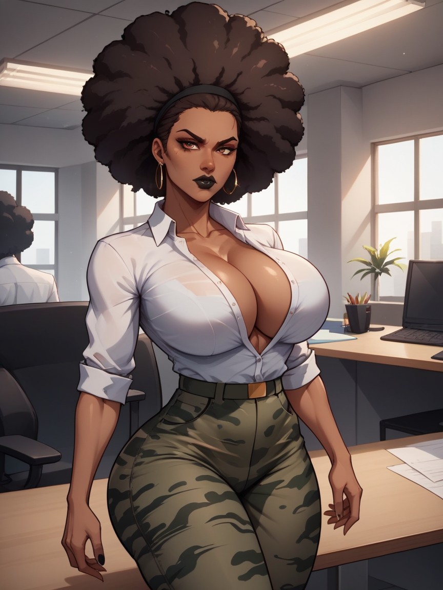 Wide Chest, Massive Breast, Thighs AI Porn