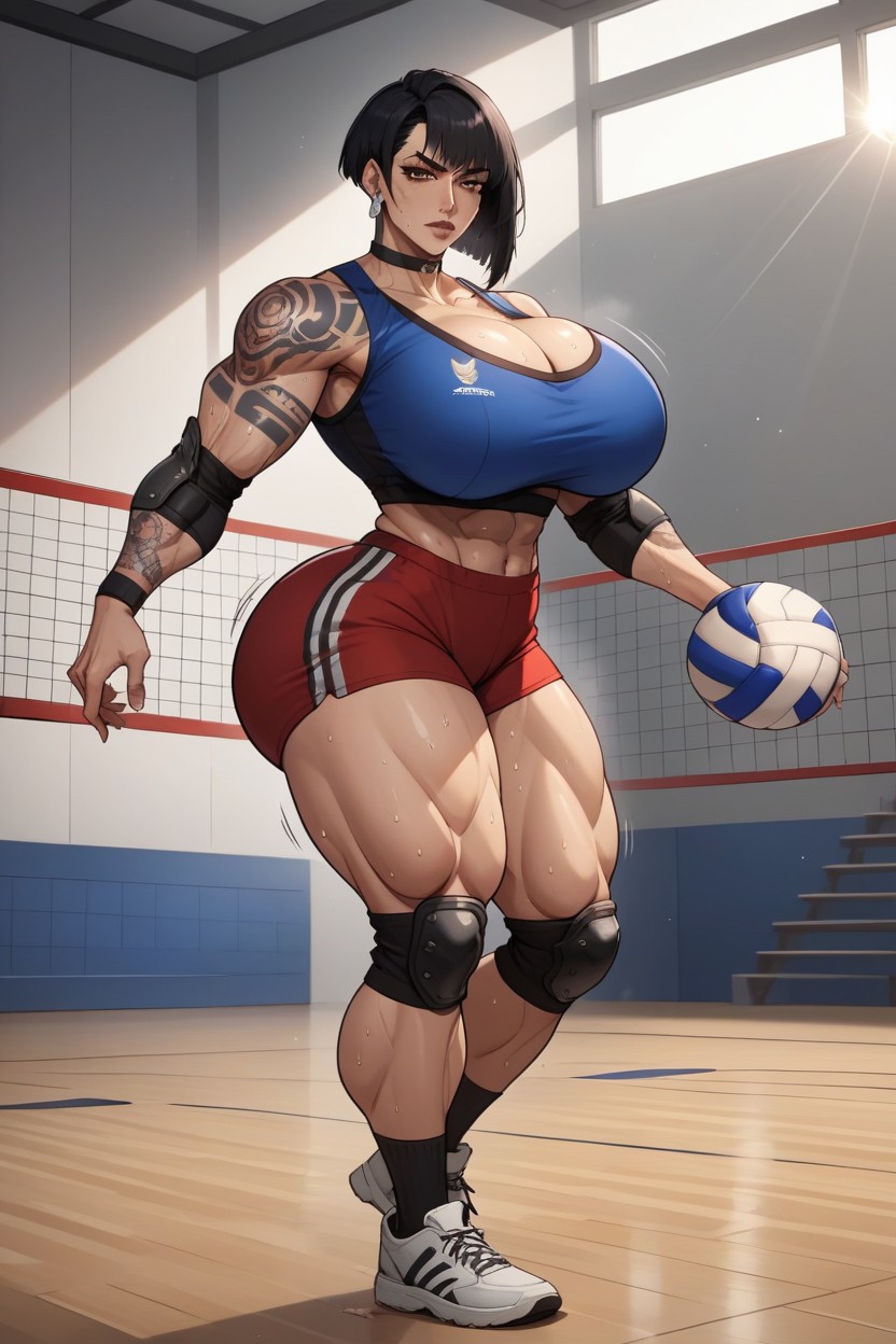 Milf, Large Breast, Full Body AI Porn