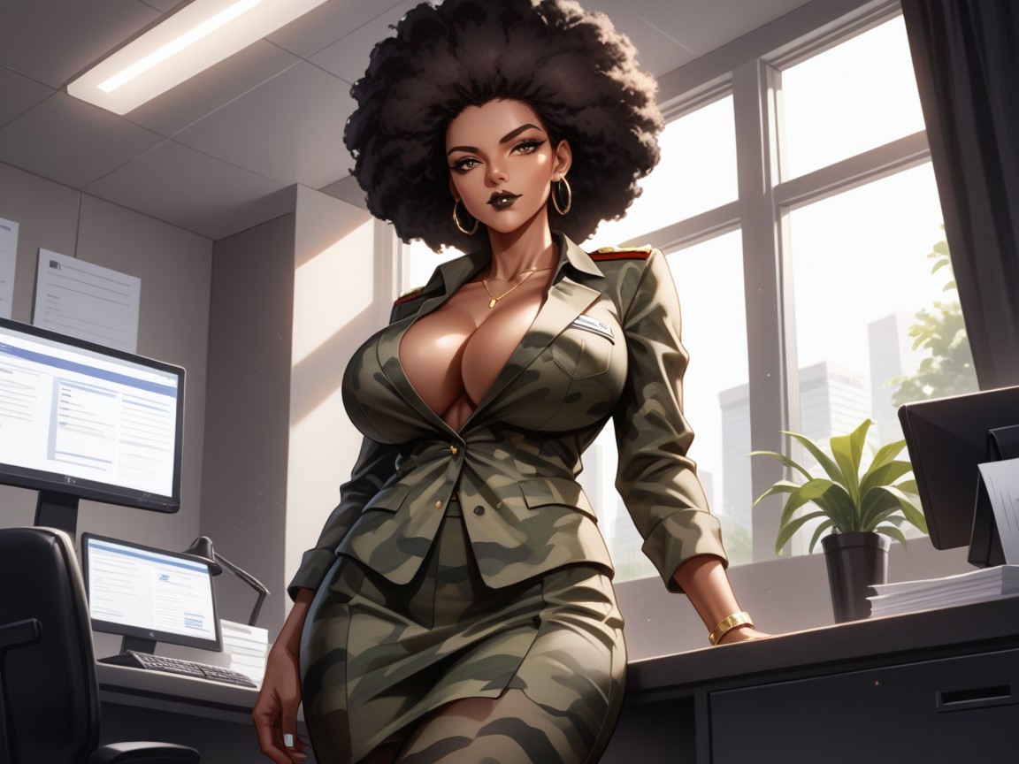 Office Shirt, Military, Strong Arms Hentai AI Porn