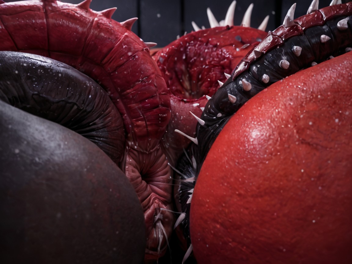 Harem, Spikes Penis Tail In Anus, Dark Setting AI Porn