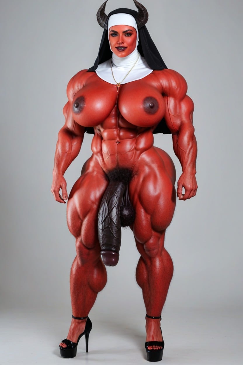 Corps Entier, Black Penis Expansion, Huge Muscular Arms Porno IA transsexuelle