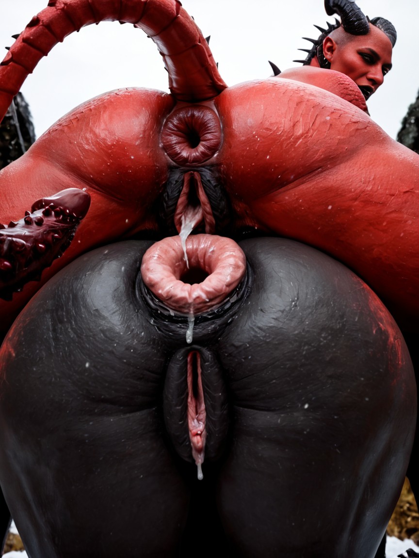 Barbed, Black Anthro, Black And Red Skin Porno IA