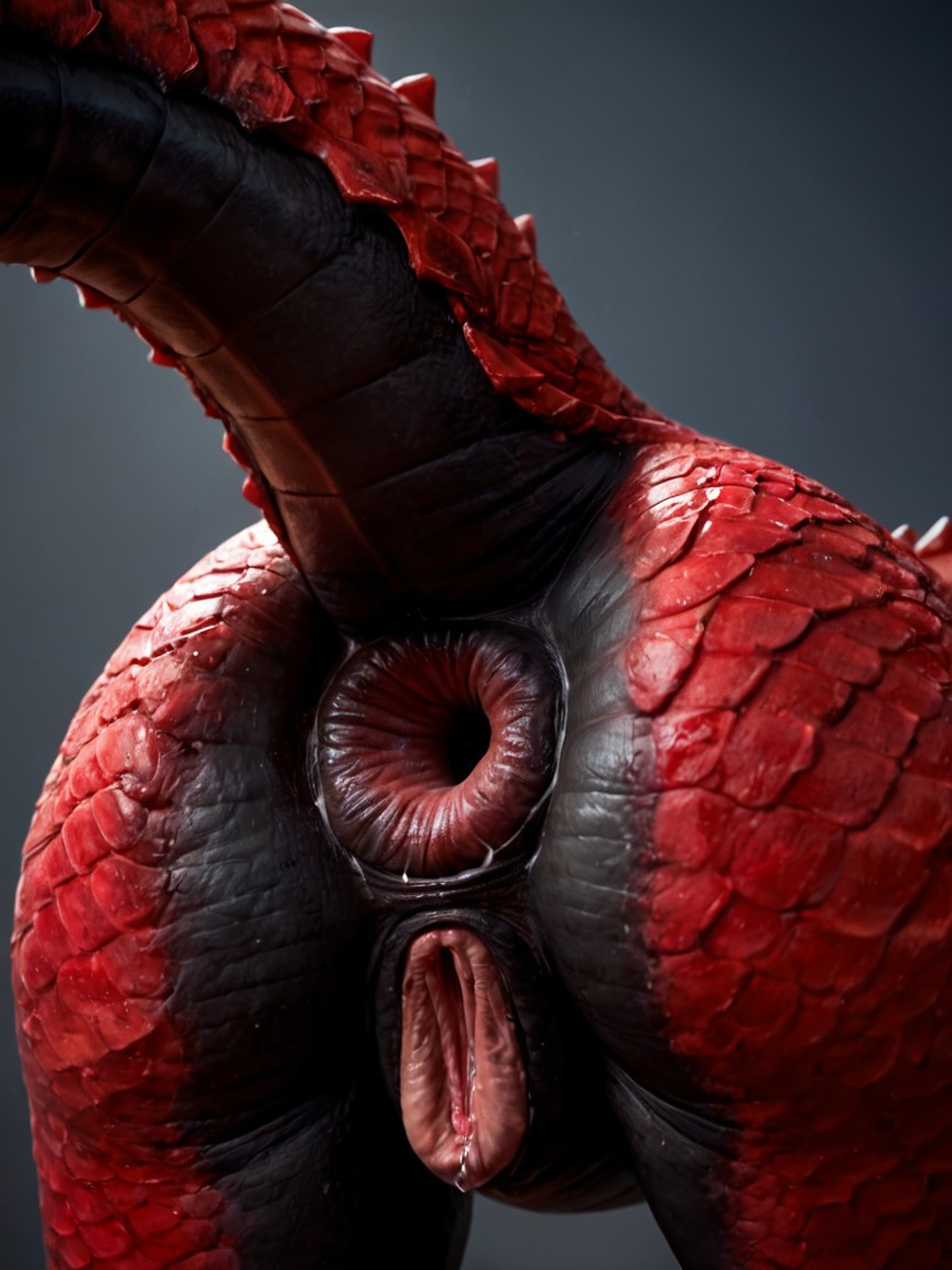 Black And Red Skin, Ultra Realistic, White Anus Skin AI Porn