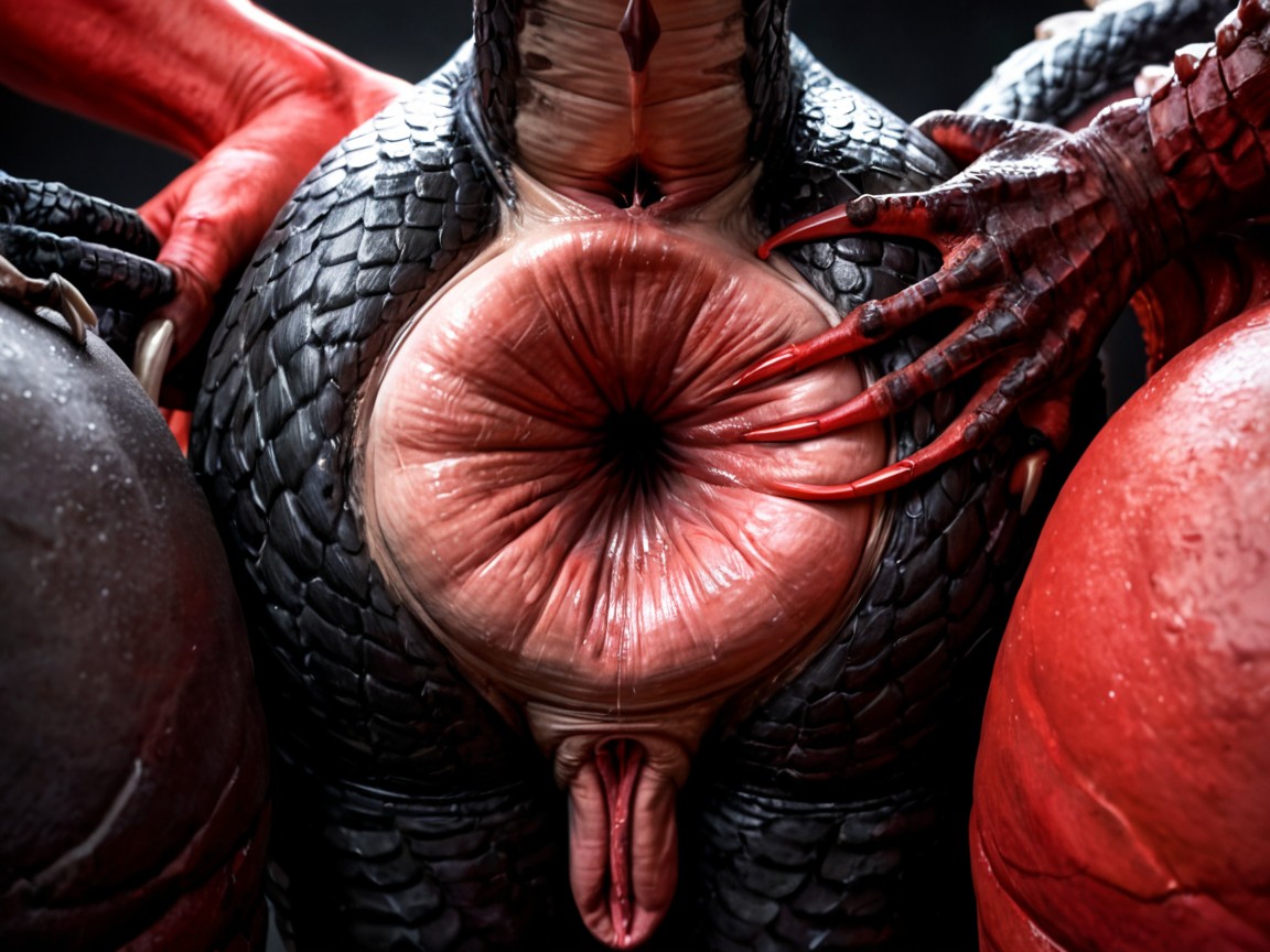 Hyper Loose Anus, Small Ass, Black Anthro AI Porn