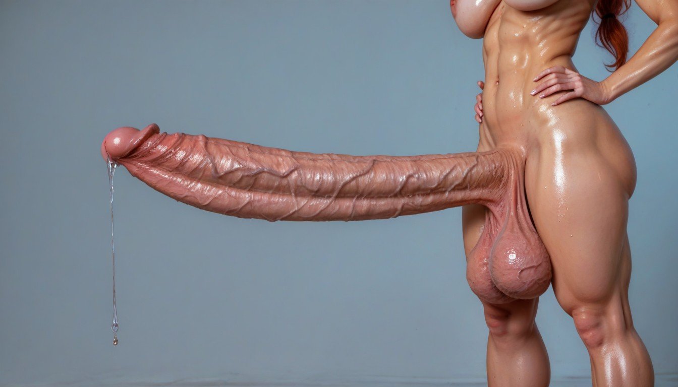 Bulging Veins, Hyper Cock Growth, Nude人妖AI色情