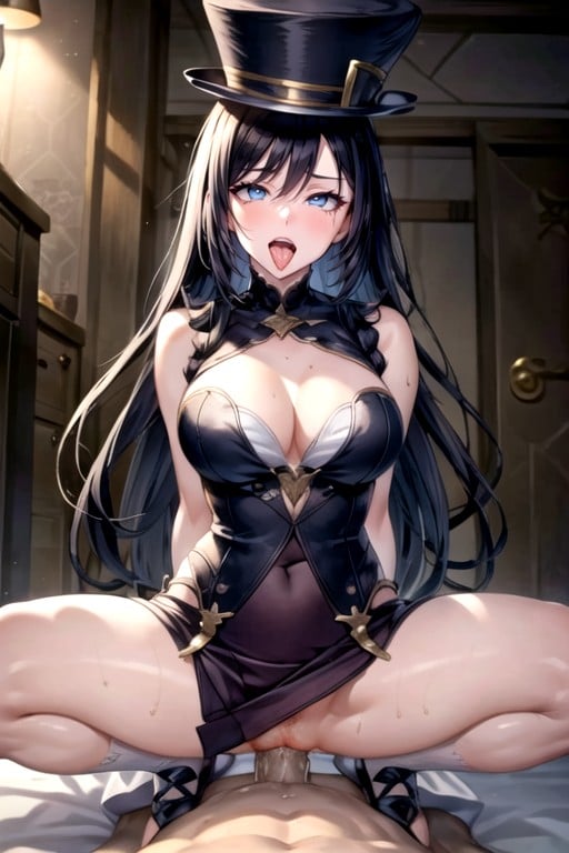 Caitlyn (league Of Legends), Arms Behind Back, Full Body Hentai AI Porn