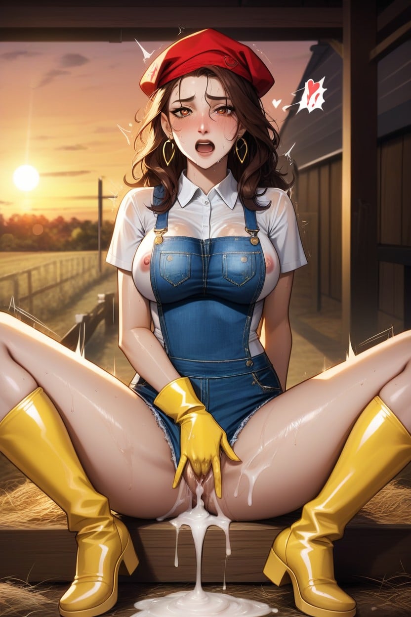 Thick Thighs, Medium Breast, Farmer AI Porn