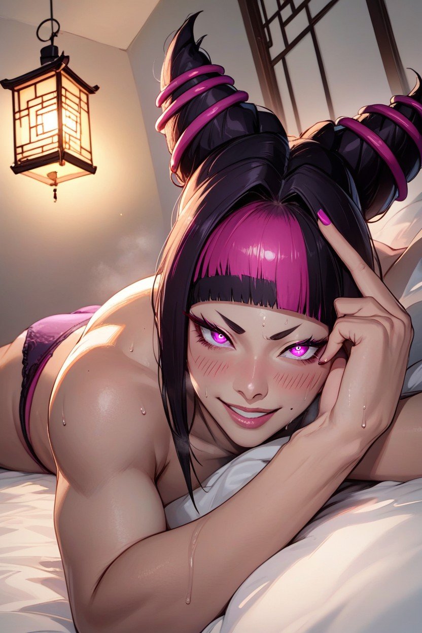 Снизу Вверх, Han Juri In Her Costume, Sweating Хентай AI порно