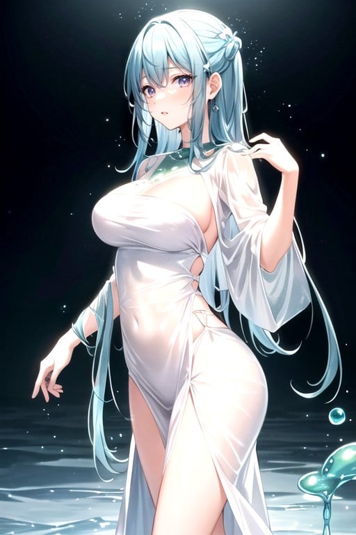 Slime Girl, Skinny, Standing Hentai AI Porn