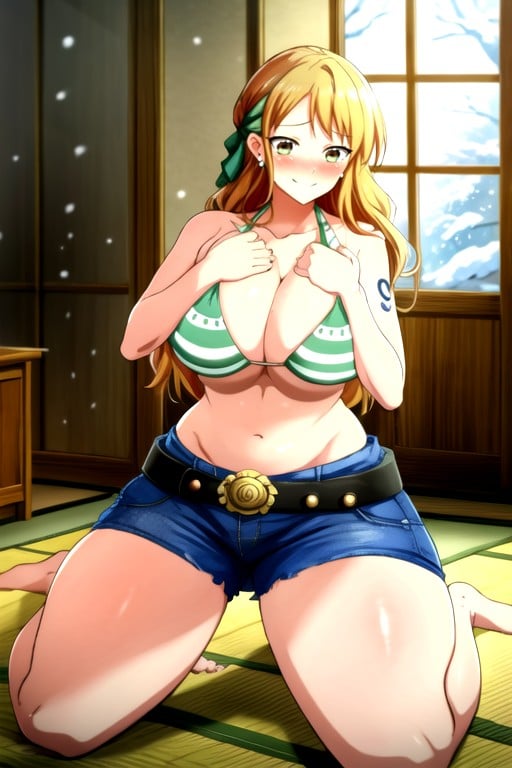 Snowing, Straight, Mischievous (smiling While Blushing) Hentai AI Porn