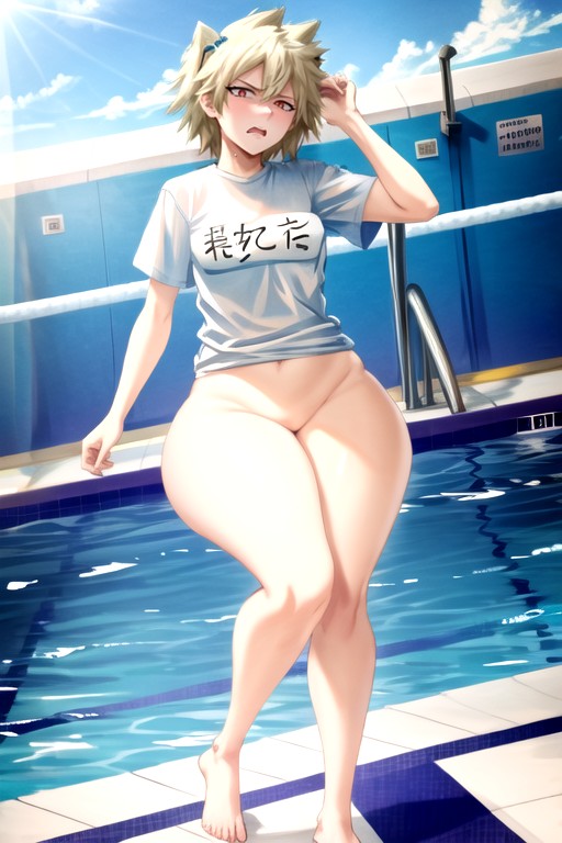 Bakugou Mitsuki (my Hero Academia), Corpo Todo, Piscina Travesti IA Pornô