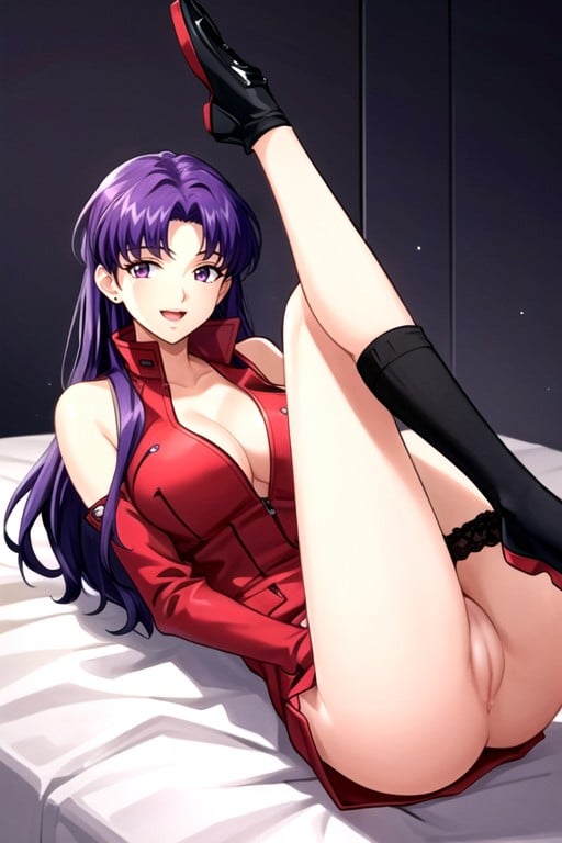 On Bed, Culo Grande, Misato (evangelion) Porno shemale IA