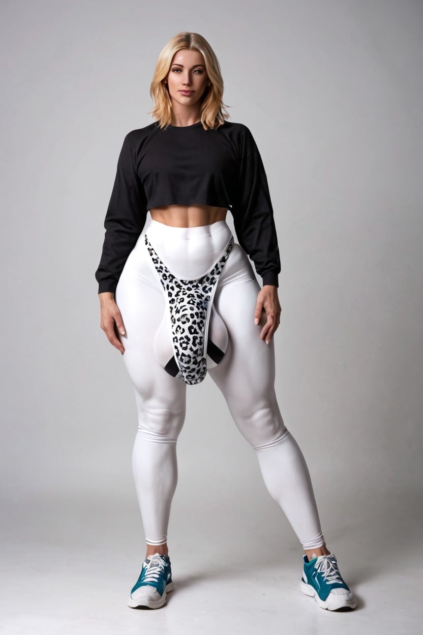 No Tits, Fringe Hair, Full Body Shemale AI Porn