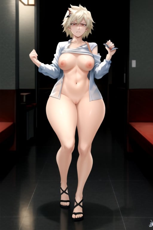 Nu, Bunda Extremamente Grande, Bakugou Mitsuki (my Hero Academia) Travesti IA Pornô