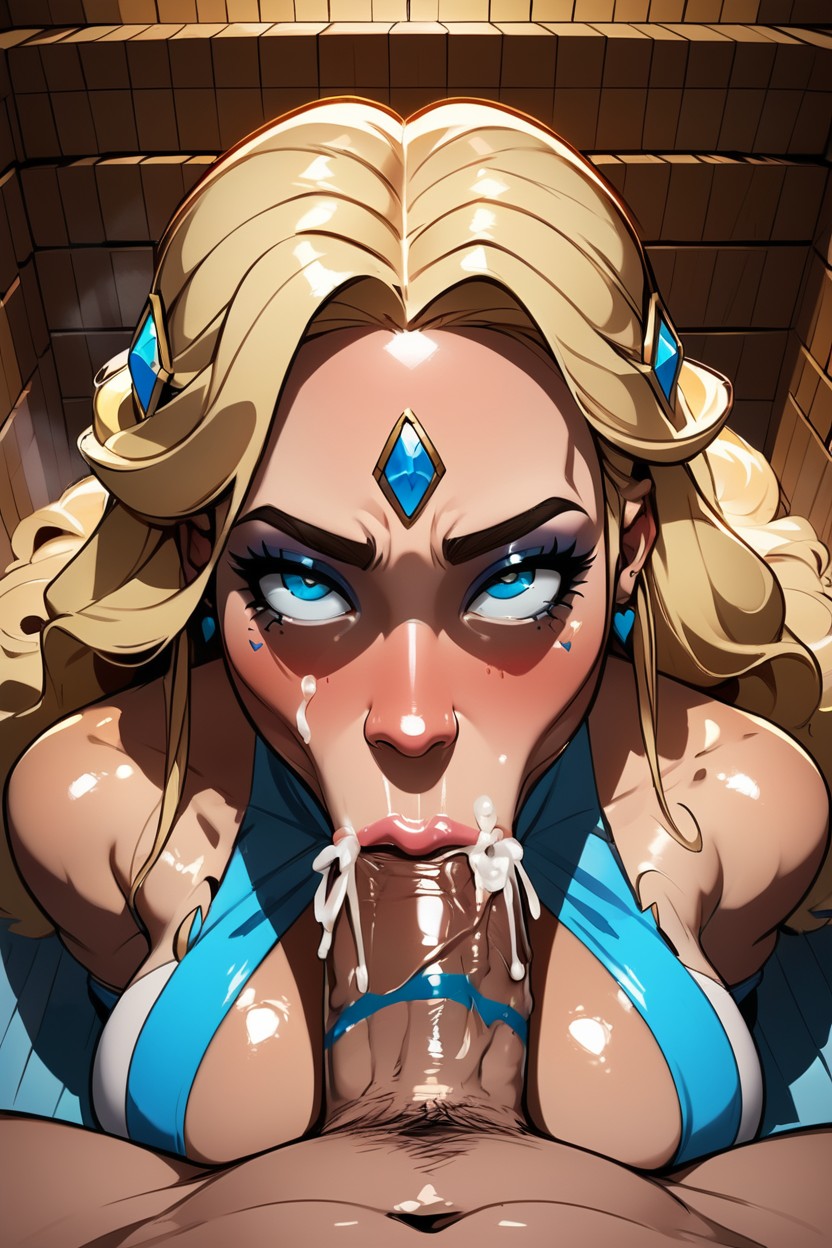 Intense Sucking, Deep Throat, Bimbo AI Porn