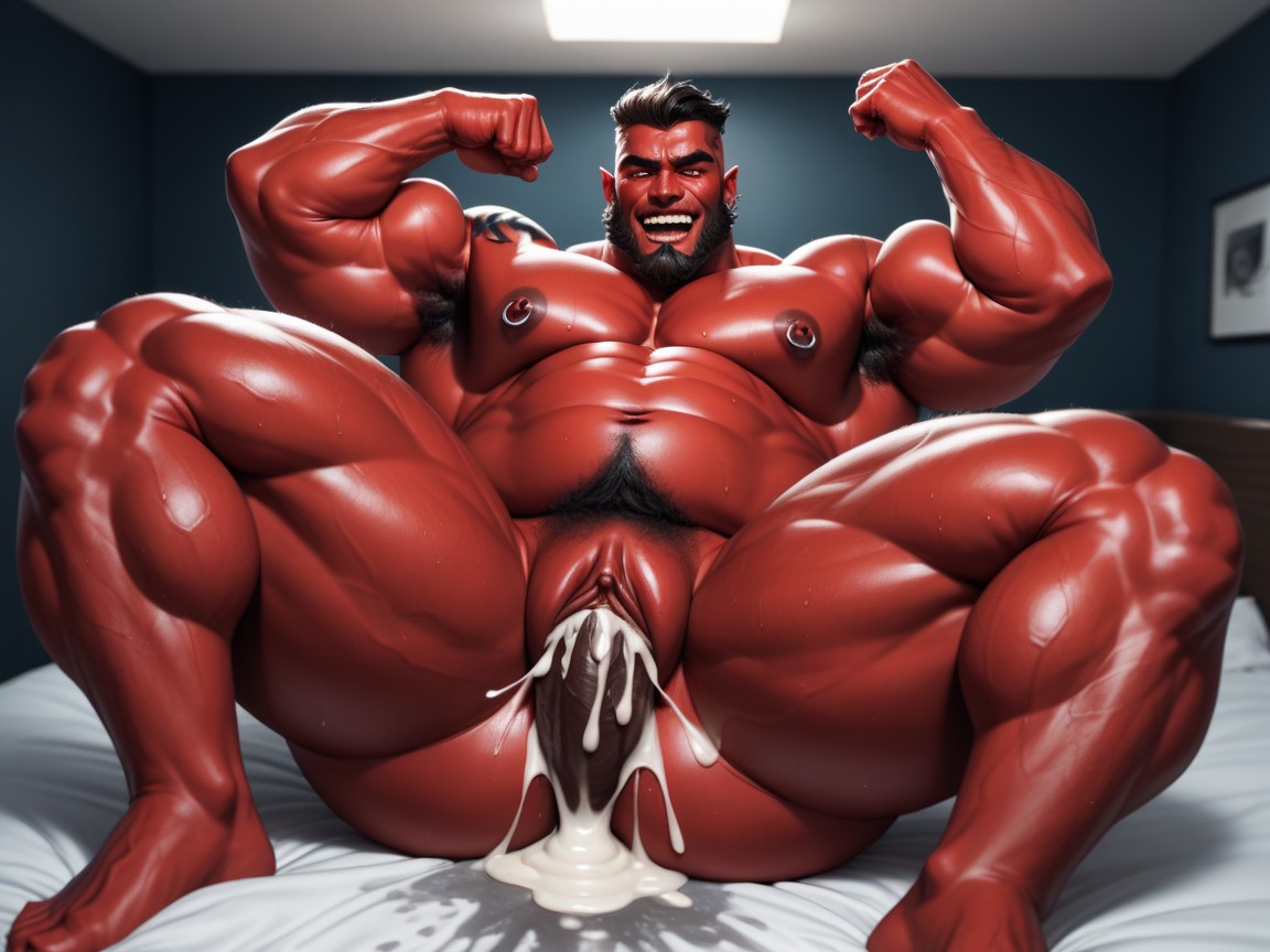 Wet, Men, Leather Thong 게이 AI 포르노