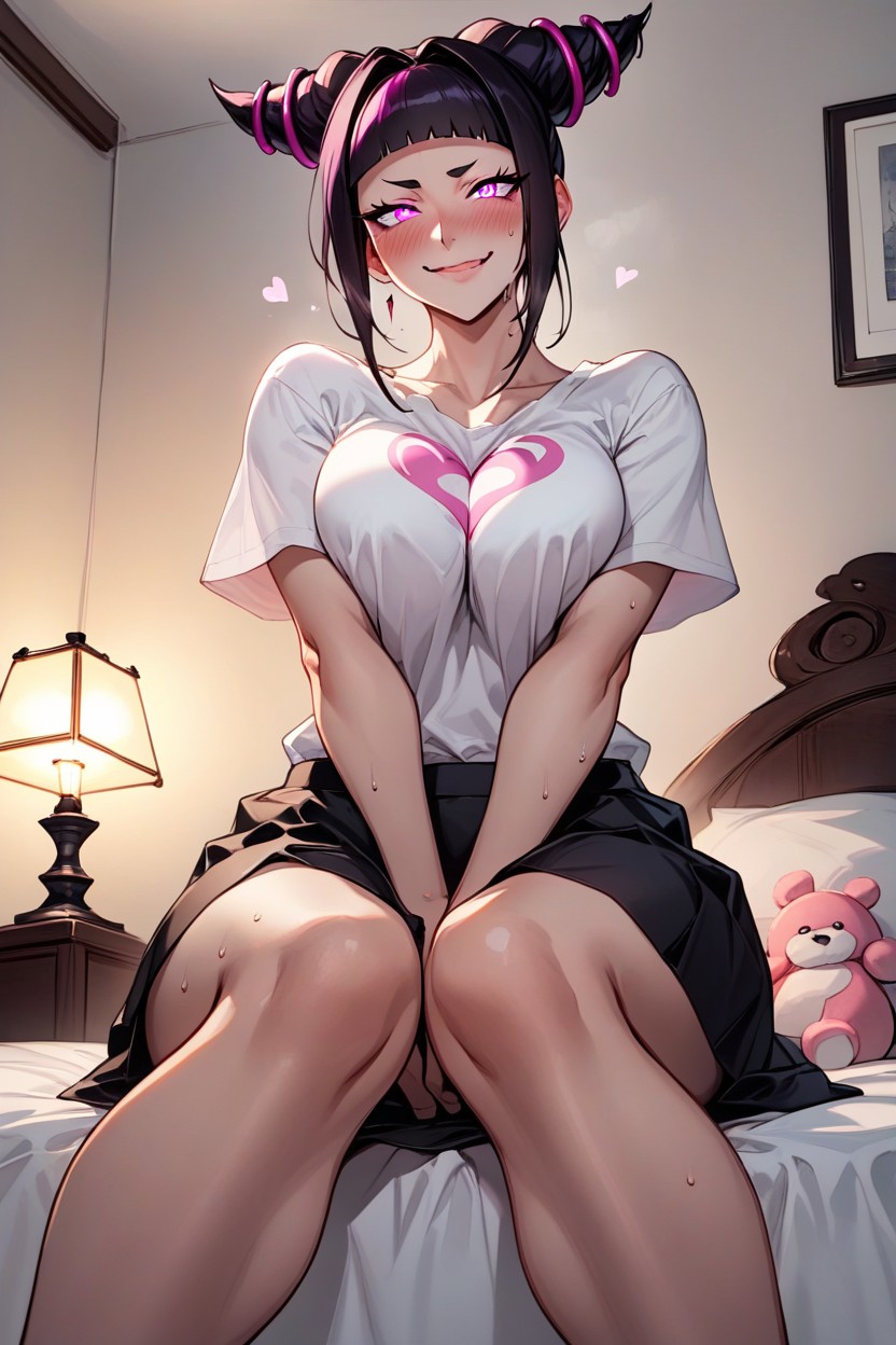 Inviting You In, Looking Up At Viewer, Long Black Skirt Hentai AI Porn