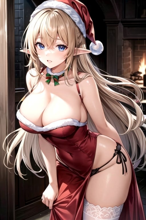 Underpants, Bending Over, Christmas Hentai AI Porn