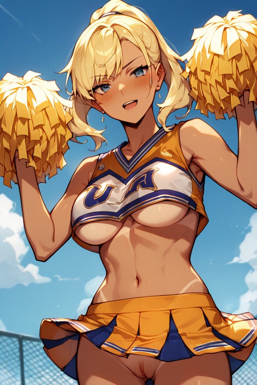 Print Clothes, Cheerleader, Blonde HairPorno shemale IA