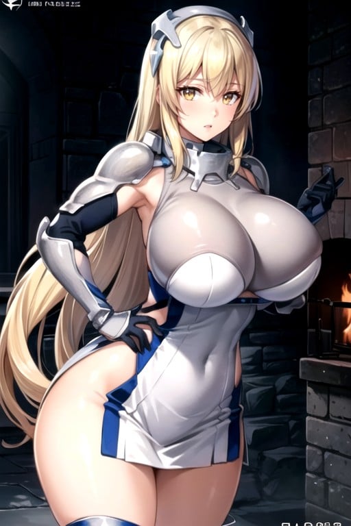 Seios Falsos, Bunda Enorme, Aiz Wallenstein (is It Wrong To Try To Pick Up Girls In A Dungeon?) Hentai IA pornografia