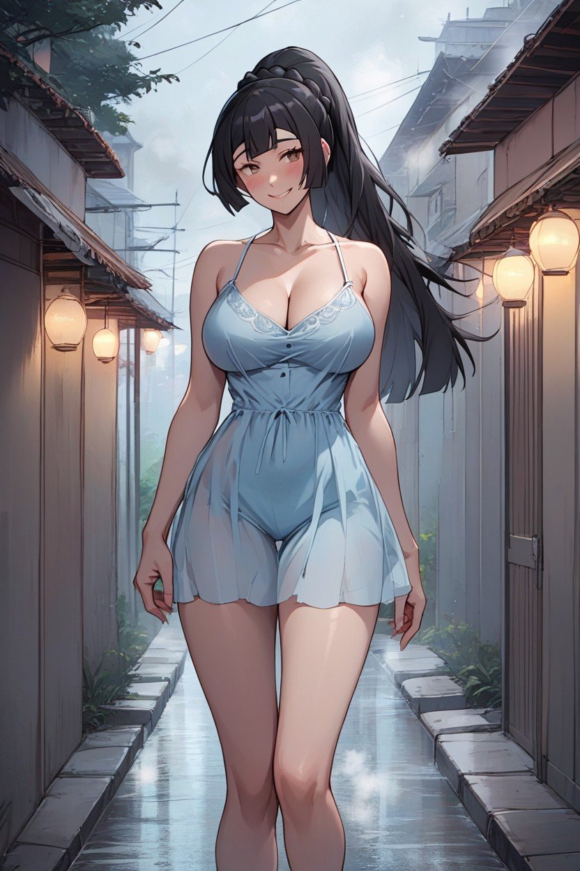 Extreme Snatched Waist, Rural City, Cleavage Hentai AI Porn