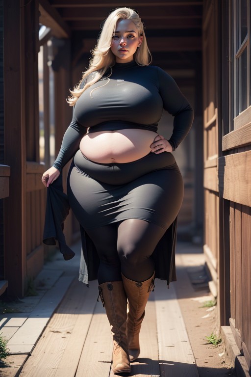 Wild West, Hyper Fat Blob, One Person AI Porn