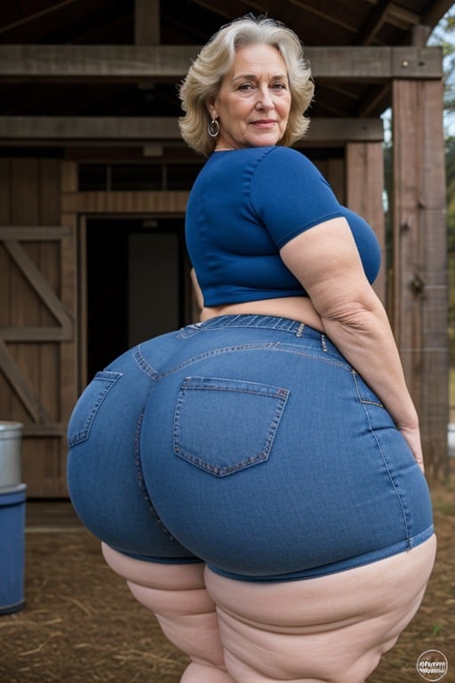 Crop Top, Wrinkle Ass, Cellulite Ass Shemale AI Porn