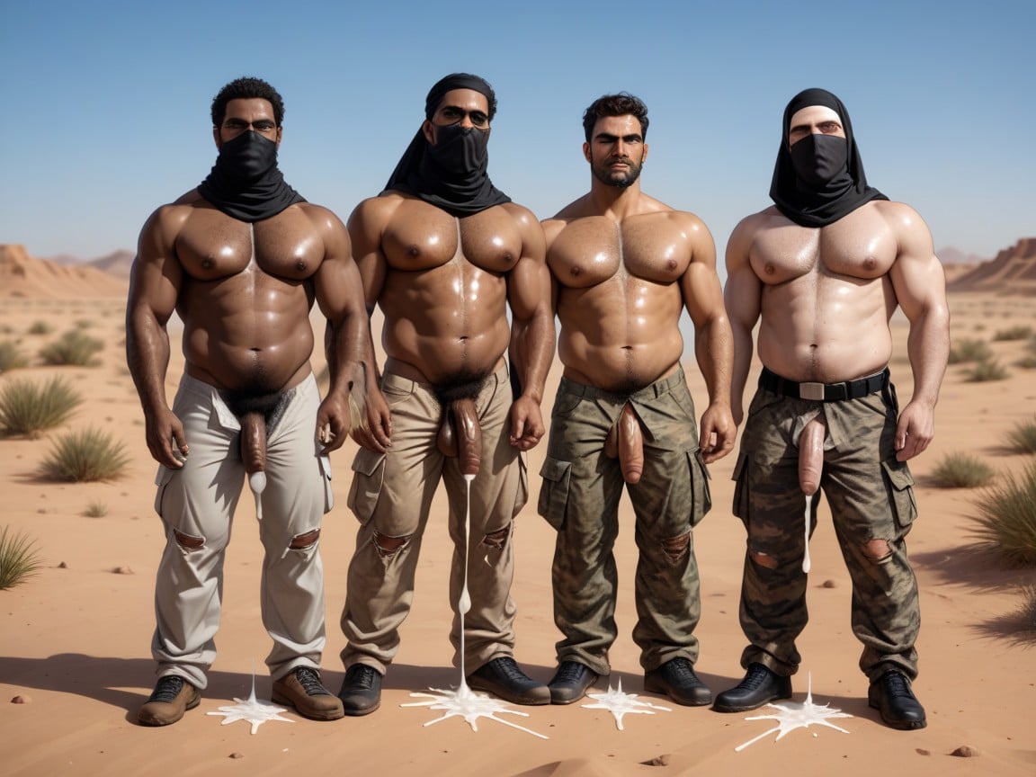 Tens Of Chubby African Tramps In Rags, Thugs, Niqab 게이 AI 포르노