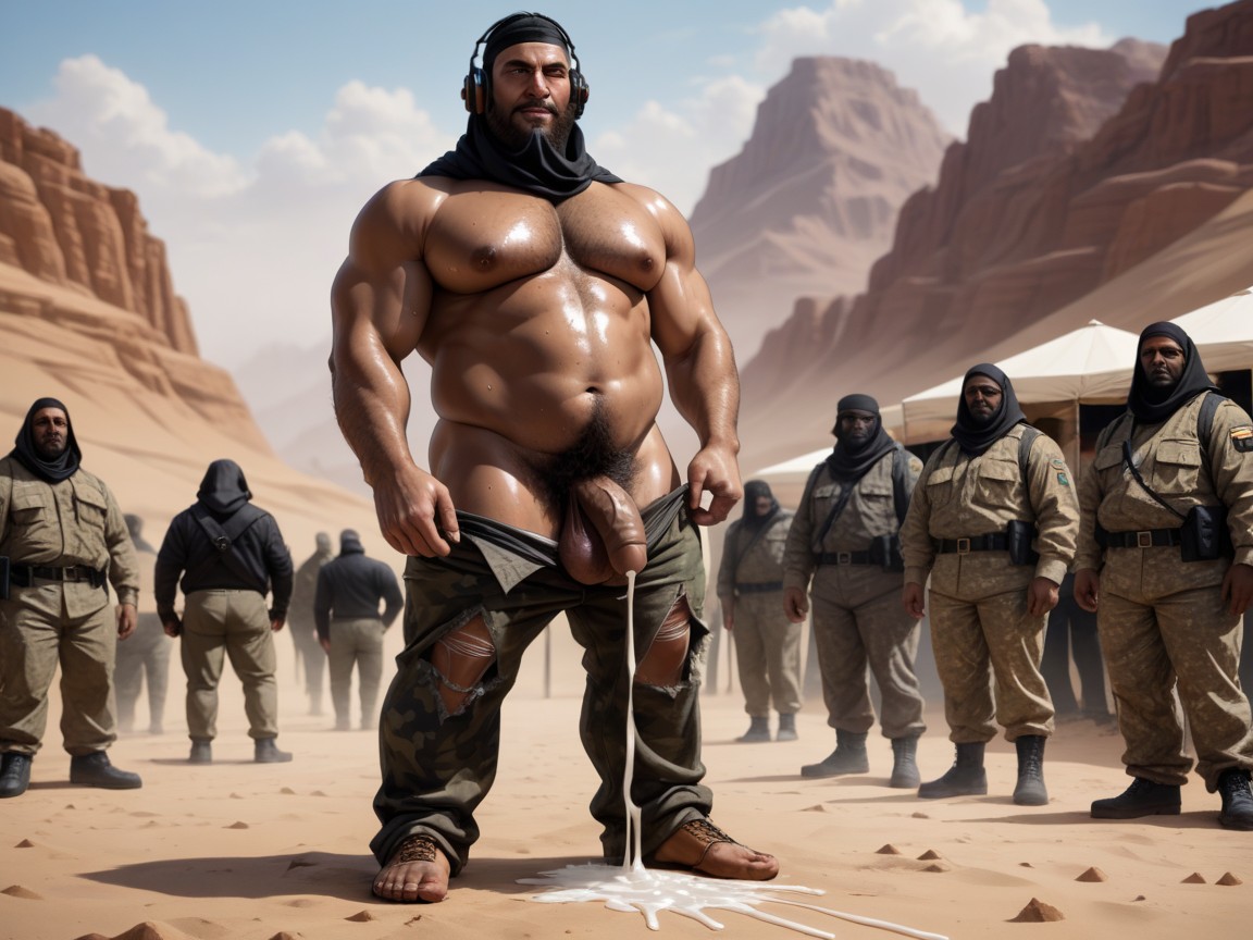 Angry, Headphones, Sweaty AI Gay Porn