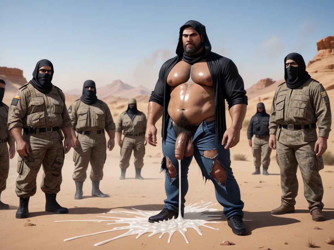 Pants Down, Angry, Hyper Pubes Growth AI Gay Porn