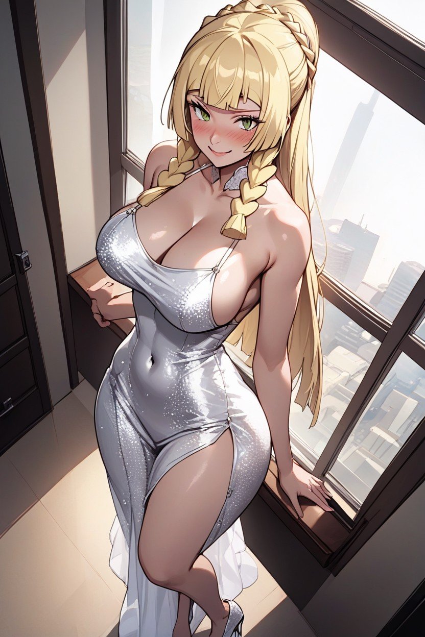 Round Hips, Ultra Detailed, Looking At ViewerHentai IA