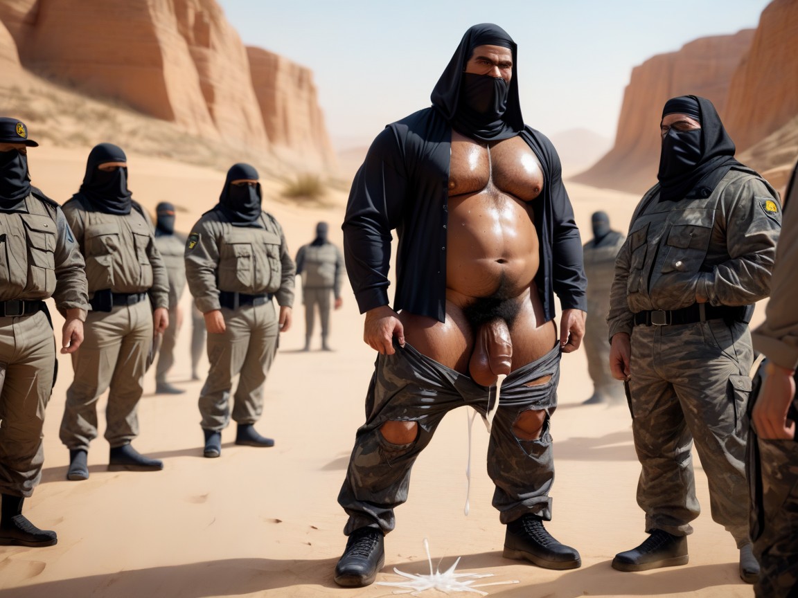 Puddles Of Cum On Pants, Balls Out Of Fly, Long Beard 게이 AI 포르노