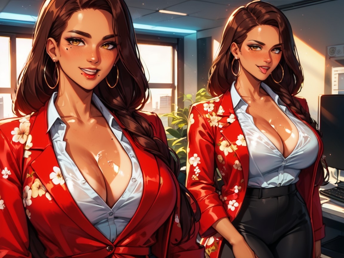 Luxury Office Background, Peau Grasse, Long Torso Height Porno IA Latina