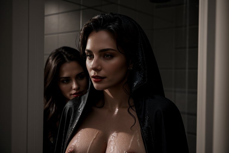 Vampire, Noir, Large Breast Shemale AI Porn